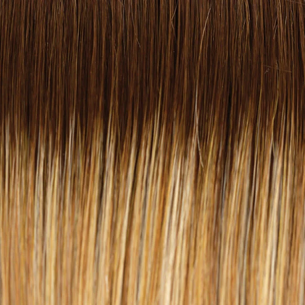 14/26/R10 | Red/Blonde Rooted Light Brown