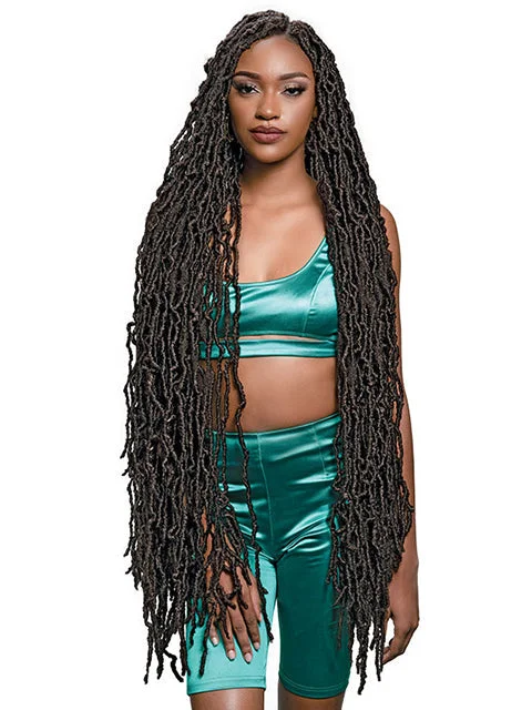 Bohemian - Style Braid & Plait Hair Extensions with Beads for a Trendy Look[MULTI PACK DEAL] Janet Collection Nala Tress 2X BORN LOCS Crochet Braid 40" (BORN40)- 5PCS