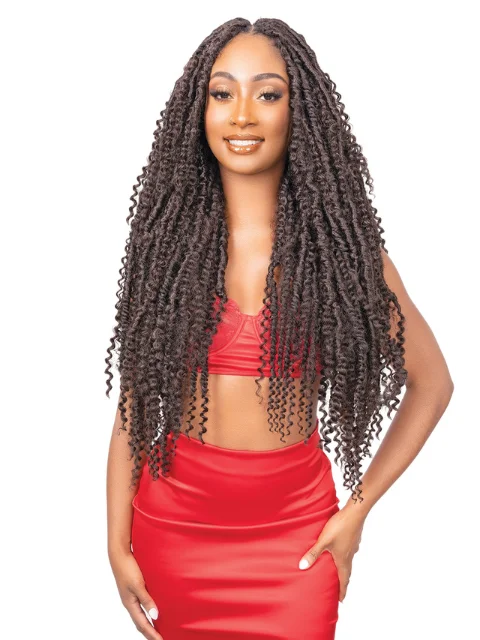 Braid & Plait Hair Extensions with a Straight End for a Sleek Appearance[MULTI PACK DEAL] Janet Collection Nala Tress 3X BOHO CHIC MAVERICK LOCS Braids 20"- 5pcs