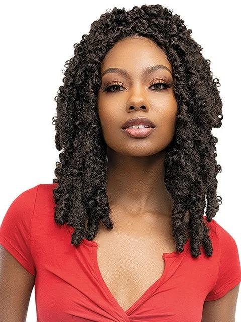 Cornrow Braid & Plait Hair Extensions with a Middle - Part for a Stylish Look[MULTI PACK DEAL] Janet Collection Nala Tress BUTTERFLY LOCS Crochet Braid 12"(BTFLYL12)- 5 pcs