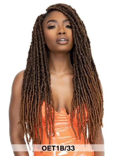 Human Hair Braid & Plait Hair Extensions for a Luxurious and Realistic Look[MULTI PACK DEAL]  Janet Collection Nala Tress XL BORN LOCS Crochet Braid 22 XLBL22- 5pcs