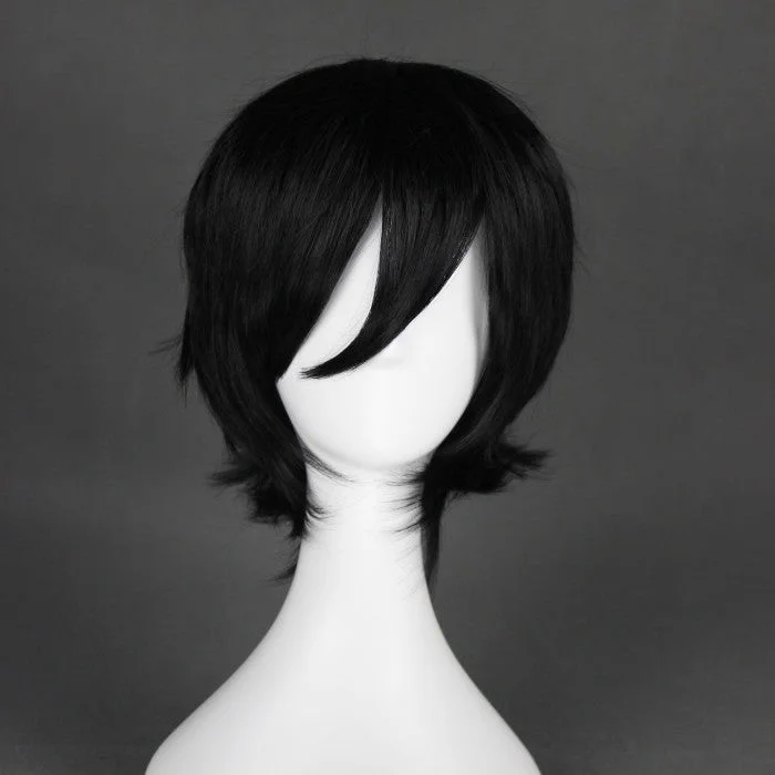 Curly wig with a side - swept bang for a sophisticated lookCosplay Wig - Ao No Exorcist - Okumura Rin