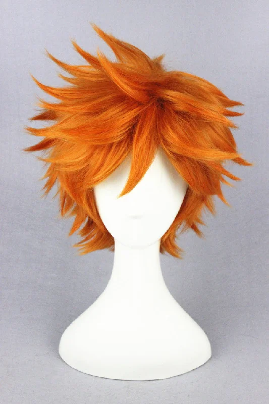 Adjustable - cap curly wig for a comfortable fitCosplay Wig - Haikyuu - Hinata Shoyo