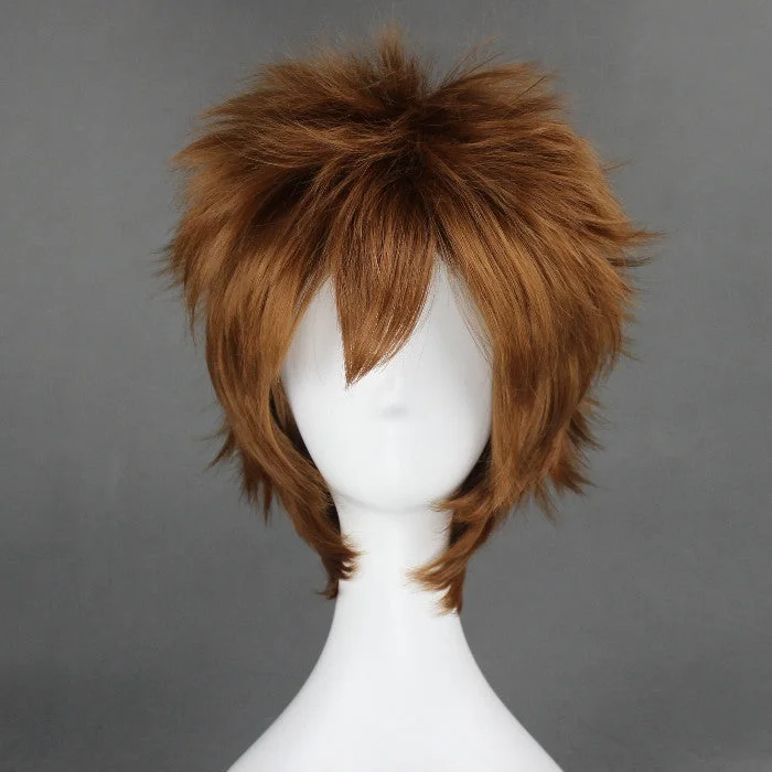 Curly wig with a side - swept bang for a sophisticated lookCosplay Wig - Naruto - Sabaku No Gaara