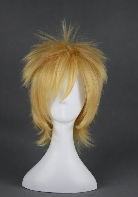 Curly wig with a honey - blonde color for a warm and sunny appearanceCosplay Wig - Naruto : Uzumaki Naruto