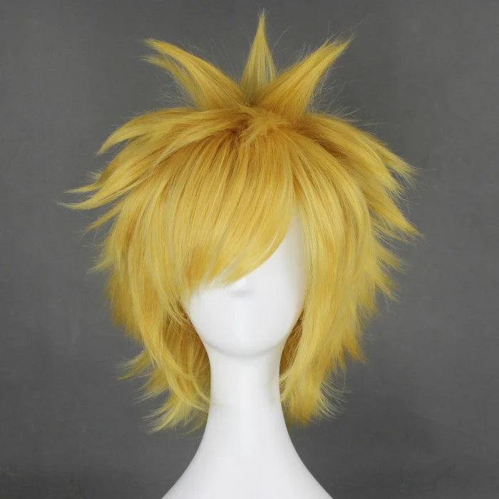 Curly wig with a side - part for a more flattering lookCosplay Wig - Naruto - Uzumaki Naruto