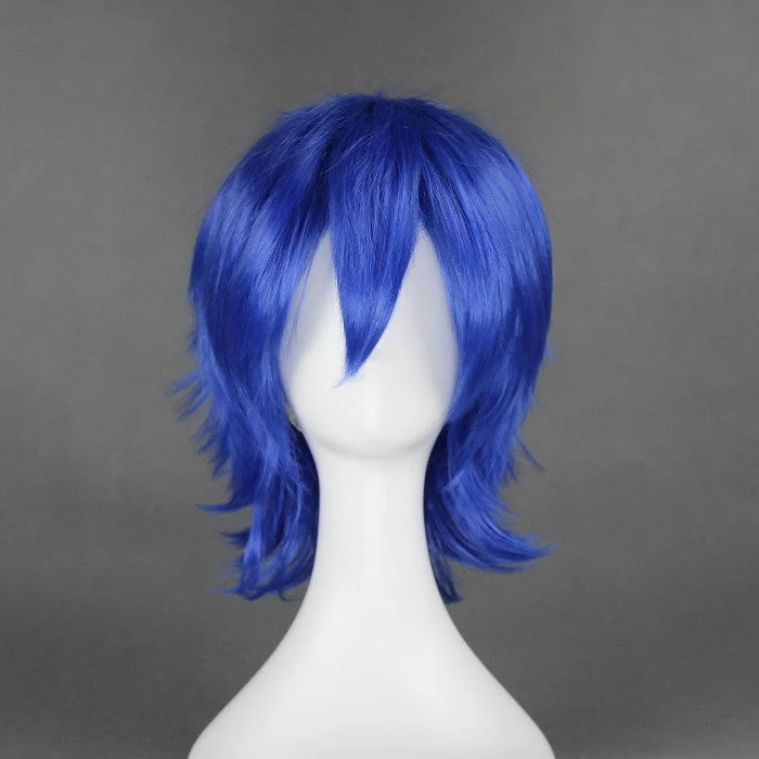 Curly wig with a pre - plucked hairline for a more natural lookCosplay Wig - Vocaloid: Kaito