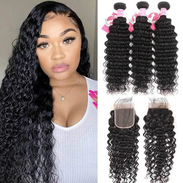 Synthetic curly wig with a tight - curl pattern for a natural lookBrazilian Deep wave