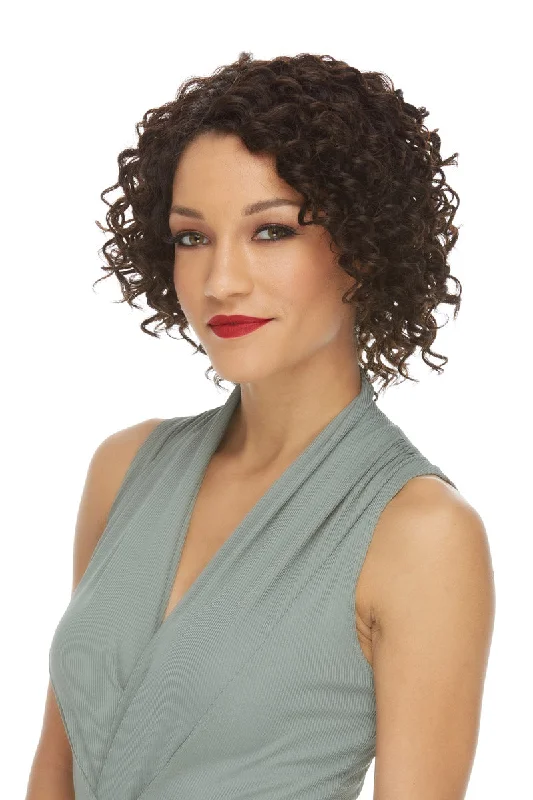 Curly wig with a water - wave texture for a unique and stylish choiceJosie <br>Remy Human Hair Lace Front Wig