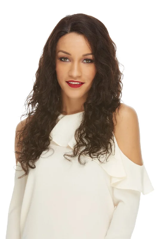 Curly wig with a side - part for a more flattering lookPaola <br>Remy Human Hair Lace Front Wig