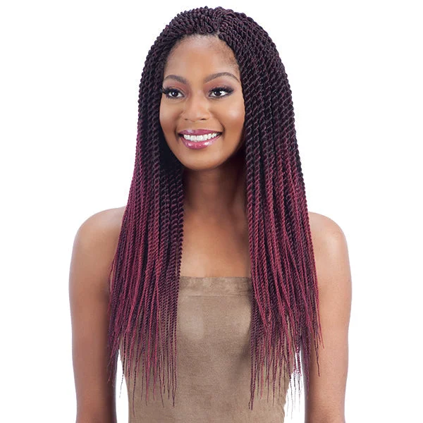 Braid & Plait Hair Extensions with Blonde Highlights for a Sun - Kissed LookFREETRESS SYNTHETIC BRAID 81 STRANDS PRE-FEATHERED SENEGALESE TWIST [F/B 81 PRE-FEATHERED SENEGALESE TWIST]