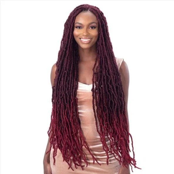 Box Braid & Plait Hair Extensions in a Jet - Black Color for a Classic AppearanceFreeTress Synthetic Braids - 2X Nikki Loc 30"