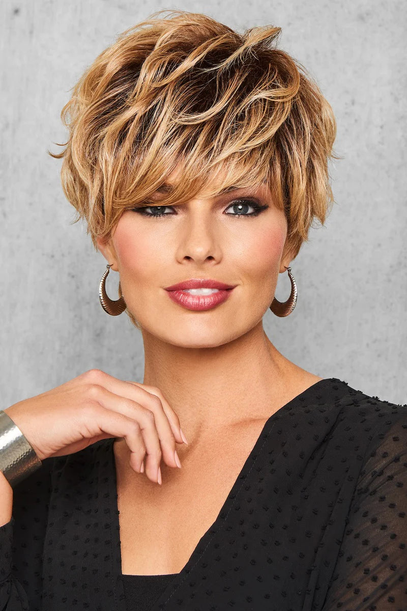 Petite short wig designed for a more delicate frameFull Fringe Pixie by Hairdo