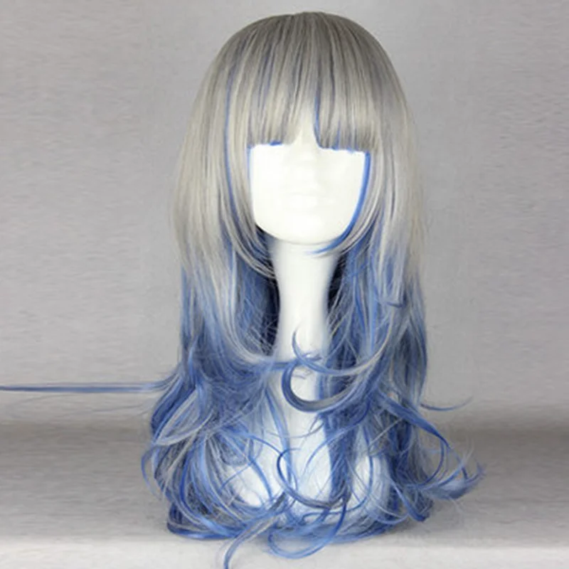 Curly wig with a silk - base cap for a comfortable and smooth feelharajuku lolita fashion COS wig YV1103