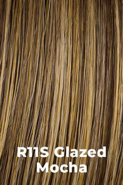 R11S+ | Glazed Mocha Medium Brown with gold blonde highlighting on top