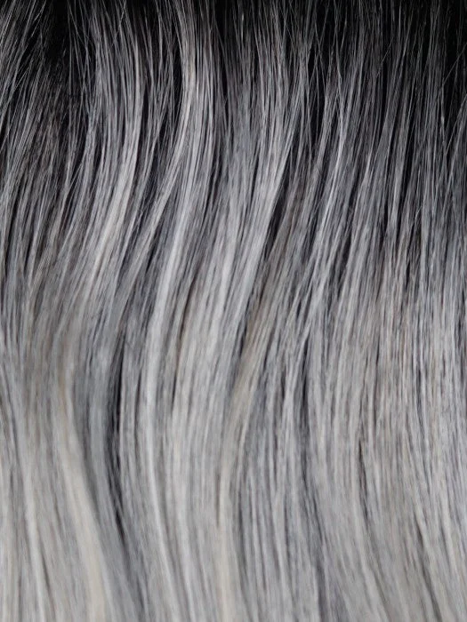 *Moonstone | Blend of Cool White Silver Gray and Creamy White Gray tones with natural Dark Brown roots.