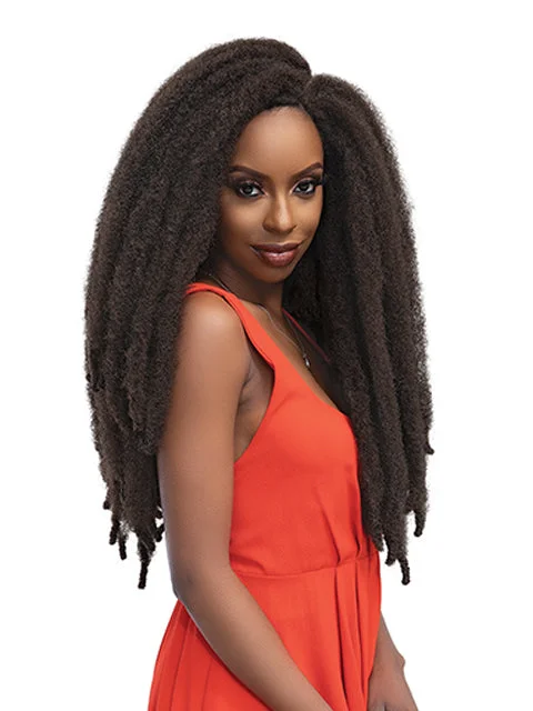 Synthetic Braid & Plait Hair Extensions with a Natural - Looking TextureJanet Collection Afro Nala Tress 6X AFRO HAVANA TWIST 20" Crochet Braid