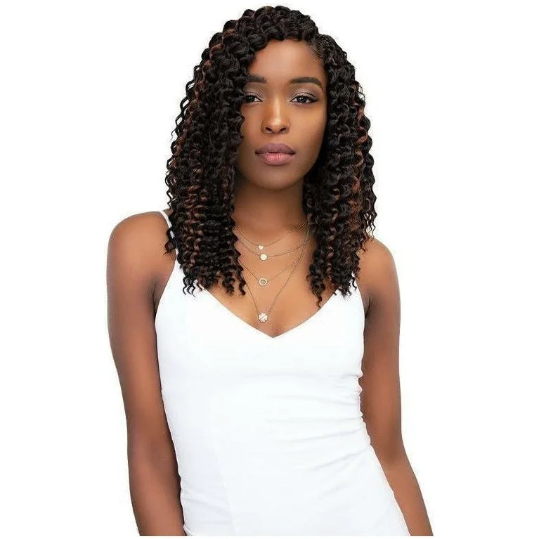 Braid & Plait Hair Extensions with Blonde Highlights for a Sun - Kissed LookJanet Collection Synthetic Chic 'N Curly Braids – 3X Brazilian 10" (1B, 2 & 4 only)