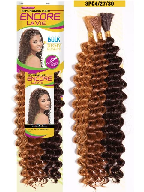 Bohemian - Style Braid & Plait Hair Extensions with Beads for a Trendy LookJanet Collection Human Hair Blend Encore Lavie NEW DEEP Bulk 18" Fantastic Colors