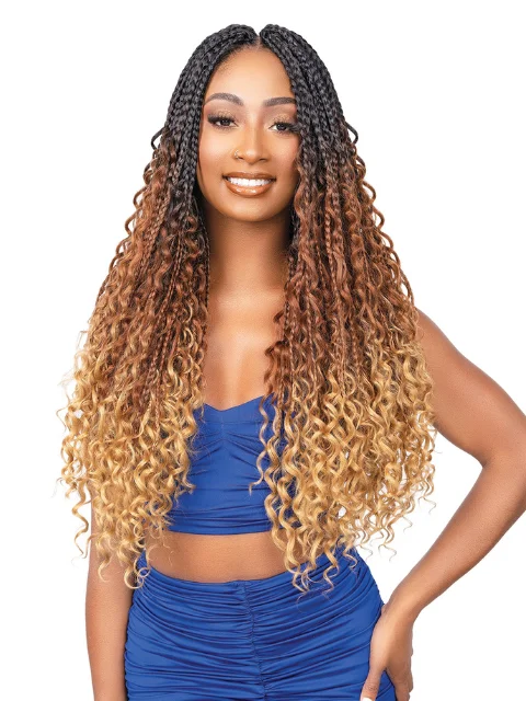 Braid & Plait Hair Extensions in a Burgundy Color for a Bold and Unique LookJanet Collection Nala Tress 3X BOHO CHIC DEEP BOX Braids 26