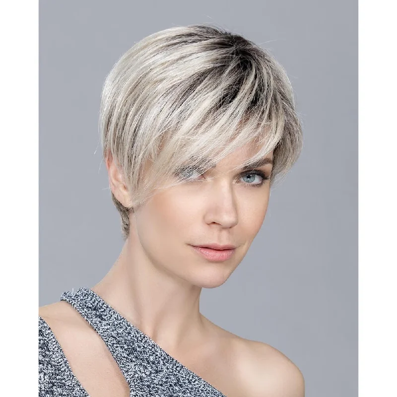 Wavy wig with a wavy bang for a trendy and modern styleJump by Ellen Wille (Lace Front-Mono Top Wig)