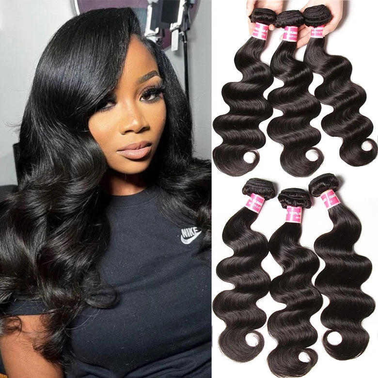 Wavy wig with a silk - base cap for a comfortable and smooth feelKlaiyi Hair 4 Bundles Body Wave 100% Virgin Human Hair Bundles Deal