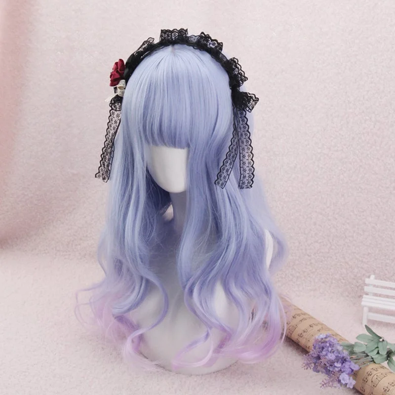 Afro - curly wig with a full and voluminous lookLolita gradient wig yv30532