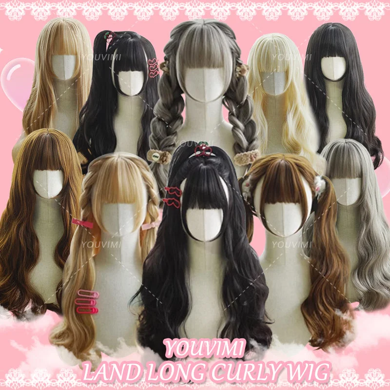 Curly wig with a natural - looking root for a more realistic lookLolita land long curly wig yv32136