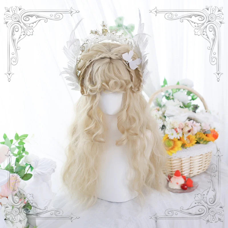 Virgin - human - hair curly wig for the highest qualityLolita Sheep Roll Wig yv31034