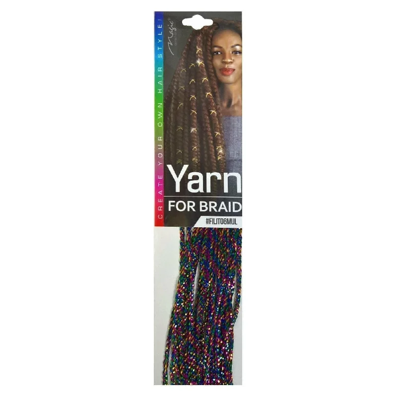 Braid & Plait Hair Extensions with a Braided Headband for an Added Fashion StatementMagic Collection Yarn for Braid, Multiple Color #FILITO6MUL