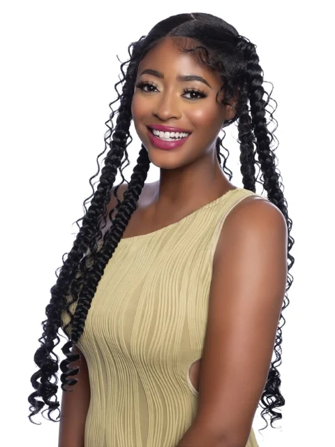 Long - Length Braid & Plait Hair Extensions for a Dramatic and Glamorous StyleMane Concept StyleMix Mega Brazilian Human Hair DEEP WAVE Bulk (MBDK)