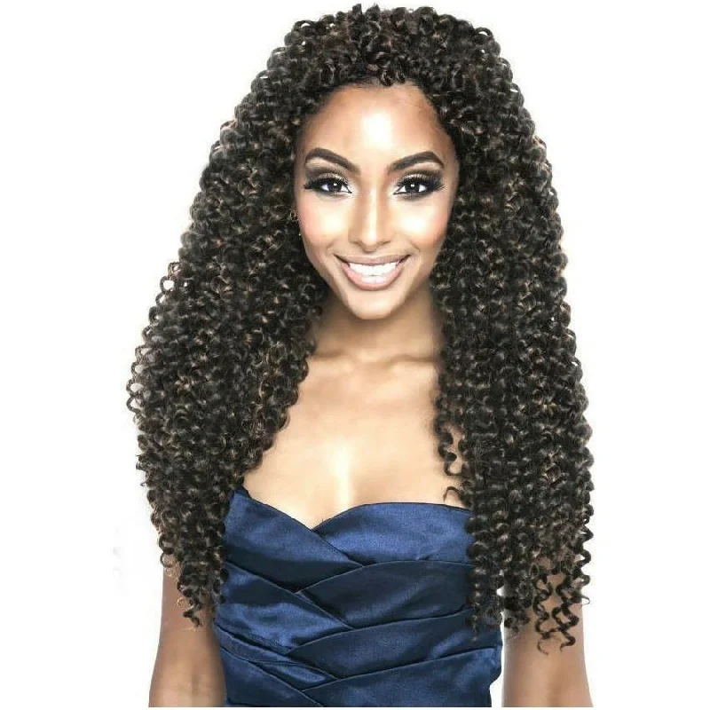 Braid & Plait Hair Extensions with a Curly End for a Playful VibeMane Concept Synthetic Caribbean Bundle Braids – Natural Water 18"