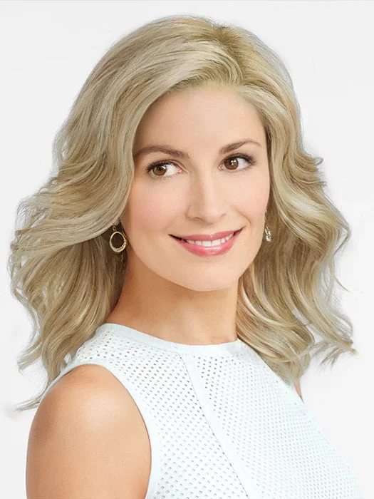 Curly wig with a side - swept bang for a sophisticated lookMaria Medium Wavy Lace Front Synthetic Wig By imwigs®