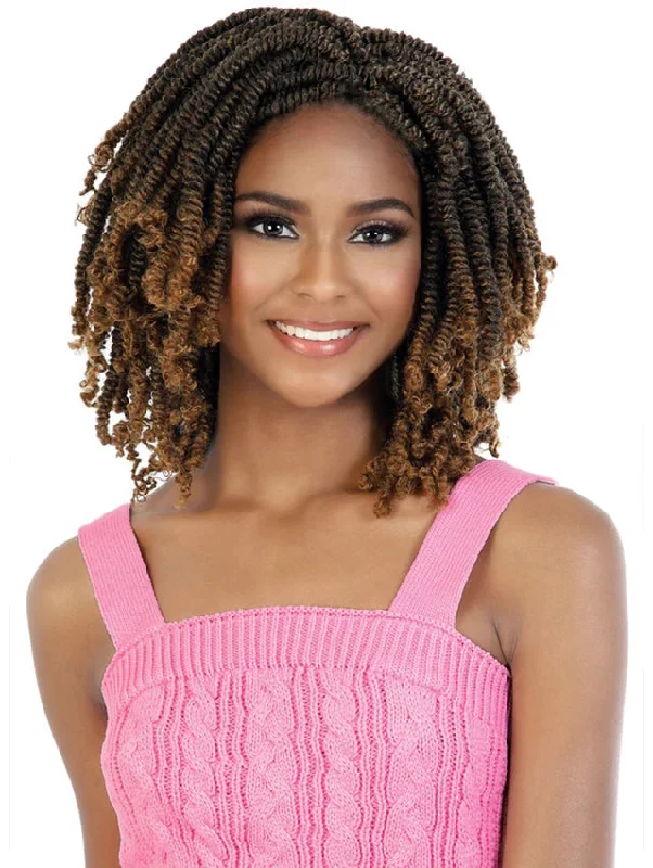 Cornrow Braid & Plait Hair Extensions with a Middle - Part for a Stylish LookMotown Tress 2X SPRING TWIST Crochet Braid 9 C.2SPRNG9