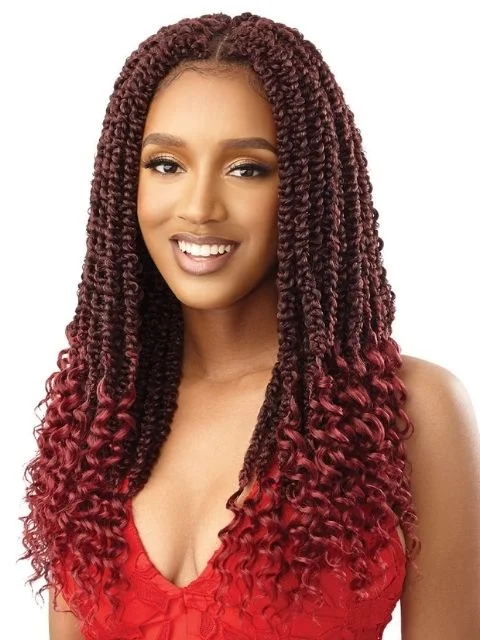 Bohemian - Style Braid & Plait Hair Extensions with Beads for a Trendy Look[MULTI PACK DEAL]  Outre X-Pression Twisted Up 2X BUTTERFLY JUNGLE ROSE BRAID 18" 10packs