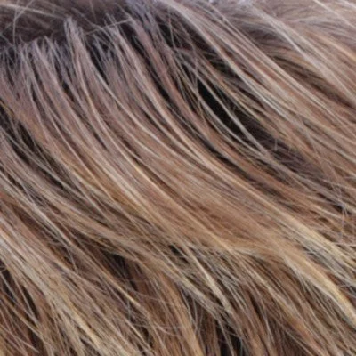 R30/28/26RT4 | Medium Auburn / Light Auburn / Golden Blonde Blend with Dark Brown Roots