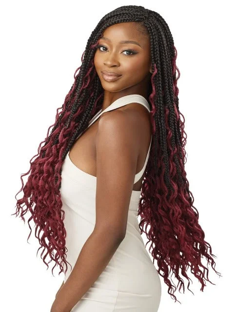 Waterfall Braid & Plait Hair Extensions for a Feminine and Elegant StyleOutre X-Pression Twisted Up Crochet Braid 3X BOHO BOX BRAID LOOSE DEEP 28"