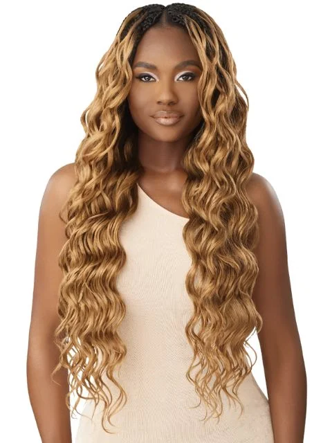 Braid & Plait Hair Extensions in a Burgundy Color for a Bold and Unique Look[MULTI PACK DEAL] Outre X-Pression Twisted Up Crochet Braid BOHO WET & WAVY VIBE OCEAN BRAID 24" 3X-10pcs