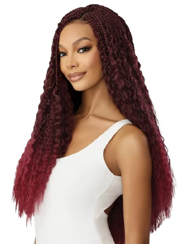 Waterfall Braid & Plait Hair Extensions for a Feminine and Elegant StyleOutre X-Pression Twisted Up Crochet Braid (Pre-loop) 3X WET & WAVY VIBE BOX BRAID 24"