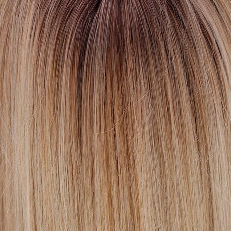 Honey with Chai Latte | 11R/88B/613 | A blend of Sienna Brown and cool medium brown rooting with a blend of honey blonde, light blonde and smoky blonde with a hint of pure blonde