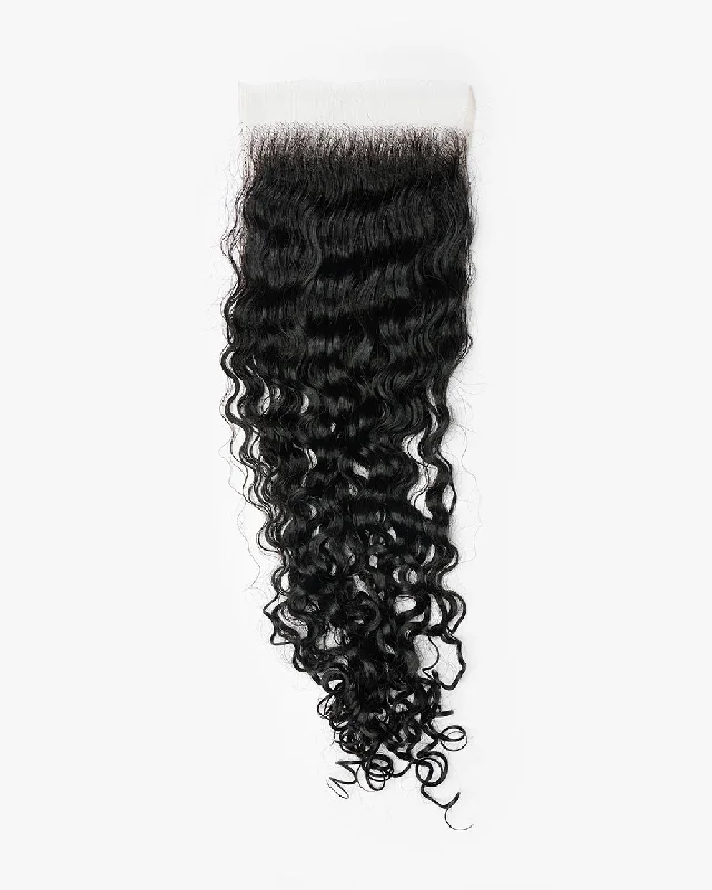 Curly wig with a water - wave texture for a unique and stylish choiceRaw Curly HD Closure