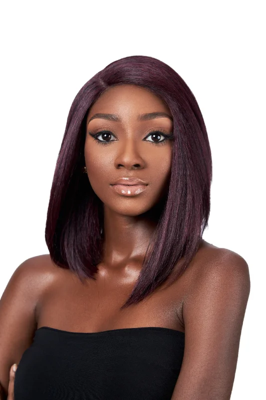 Lace - front short wig for a seamless and realistic hairlineEMMA