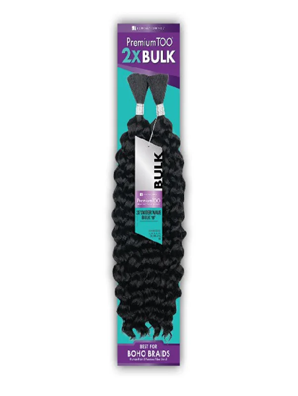 Sew - in Braid & Plait Hair Extensions for a Long - Lasting and Secure StyleSensationnel Premium Too Human Blend Braid 2X WATER WAVE Bulk 18"