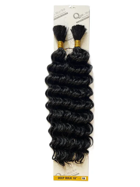 Heat - Resistant Braid & Plait Hair Extensions for Easy StylingShake N Go  Que Human Hair Blend DEEP BULK 18" Braid