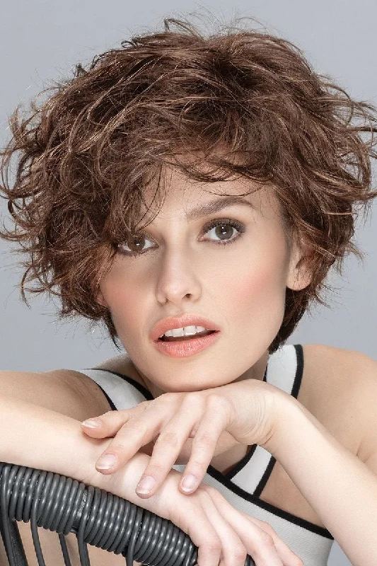 Monofilament - cap short wig for a breathable and natural - looking scalpShow