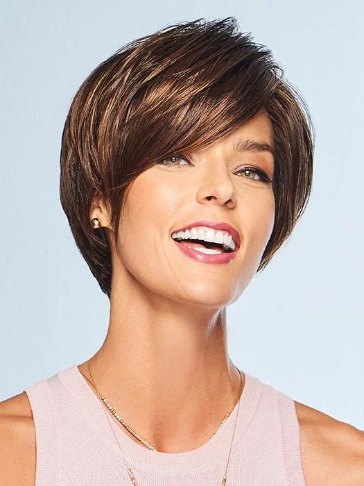 Platinum - blonde short wig for a trendy and eye - catching styleSweet Escape | Synthetic Lace Front Wig (Mono Crown) | CLOSEOUT