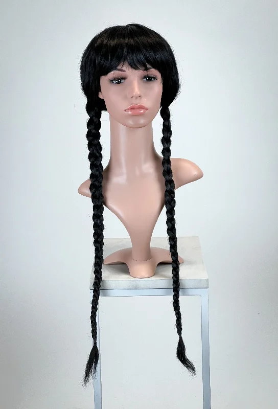 Heat - resistant wavy wig for easy styling at homeWednesday Addams | Wednesday (from Netflix) - Custom Styled Fashion Wig