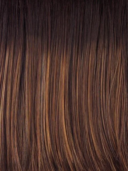 SS8/29 SHADED HAZELNUT | Rich Medium Brown Evenly Blended with Ginger Blonde Highlights with Dark Roots