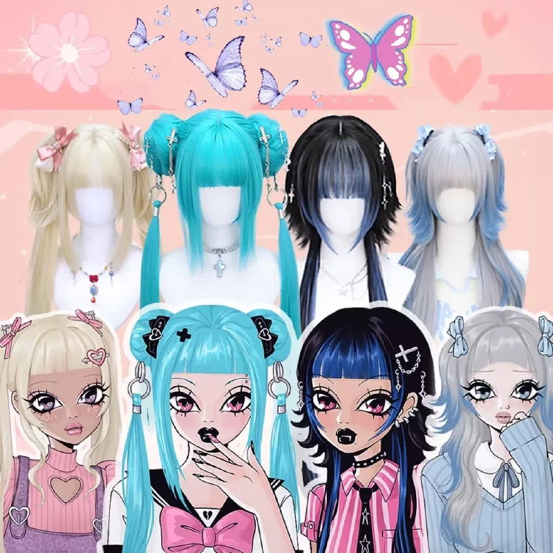 Layered short wig to add volume and dimensionYouvimi Harajuku Mines Wig Collection yv6666