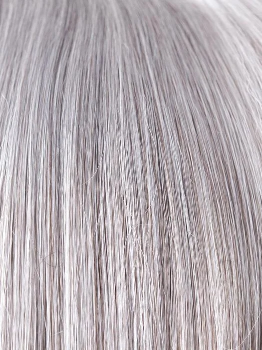 SILVER-STONE | Silver Medium Brown blend that transitions to more Silver then Medium Brown then to Silver Bangs